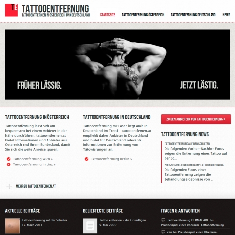 Tattooentfernen.at warnt vor zweifelhaften Angeboten Tattooentfernen.at warnt vor zweifelhaften Angeboten