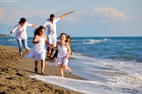 Familie am Strand Familie am Strand