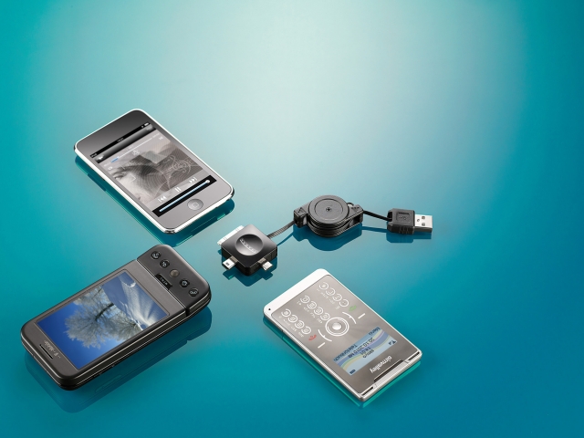 Xystec Daten-&Ladekabel mit Dock-Connector, Mini-USB&Micro-USB Xystec Daten-&Ladekabel mit Dock-Connector, Mini-USB&Micro-USB