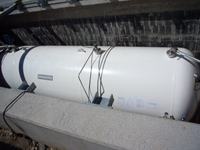 Der Kohlendioxidtank ist in einer Grube installiert Der Kohlendioxidtank ist in einer Grube installiert