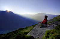 Yoga auf über 2.000 m Seehöhe (Bildnachweis: Anton Klocker)