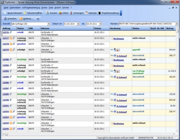 blue:solution stellt neue Version von TopKontor vor blue:solution stellt neue Version von TopKontor vor