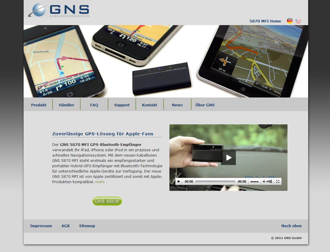 Produkt-Homepage GNS 5870 MFI Produkt-Homepage GNS 5870 MFI