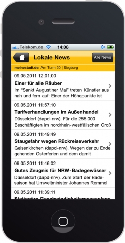 Apps von meinestadt.de jetzt mit Lokalnachrichten und Nahverkehr Apps von meinestadt.de jetzt mit Lokalnachrichten und Nahverkehr