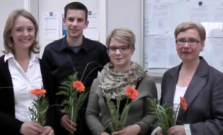 Nina Saupe, Marc Siedler, Carolin Hoppe und Petra Große-Stoltenberg (v. l.) haben es geschafft! Nina Saupe, Marc Siedler, Carolin Hoppe und Petra Große-Stoltenberg (v. l.) haben es geschafft!