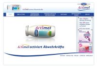 Neue Webseite von Actimel Neue Webseite von Actimel