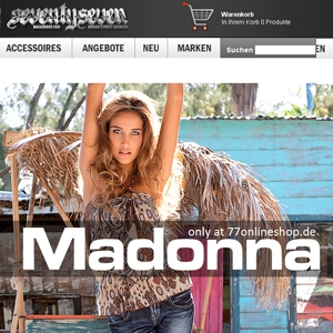 Young Fashion von Madonna jetzt exklusiv im 77onlineshop.de