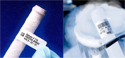 Laboretiketten / Kryoetiketten für den Einsatz bis -196°C Laboretiketten / Kryoetiketten für den Einsatz bis -196°C