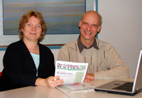Uta Fuchs (links) und Uwe G.W. Rainer Uta Fuchs (links) und Uwe G.W. Rainer