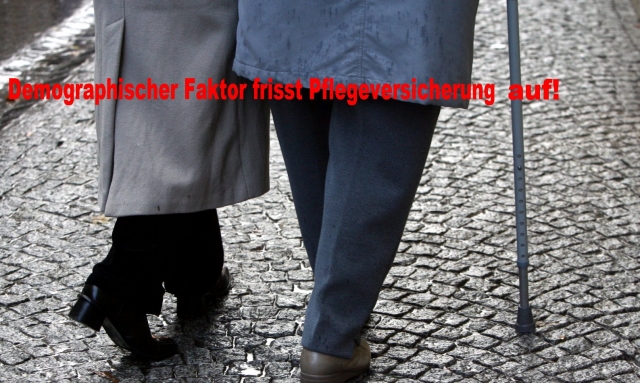 Überalterung der Gesellschaft frisst Pflegeversicherung auf Überalterung der Gesellschaft frisst Pflegeversicherung auf