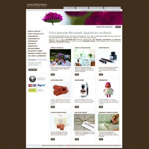 Online Shop für traditionelle, deutsche Manufaktur Waren eröffnet. Online Shop für traditionelle, deutsche Manufaktur Waren eröffnet.