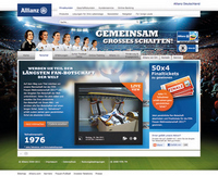 Fanschal-Aktion auf der Allianz Website Fanschal-Aktion auf der Allianz Website