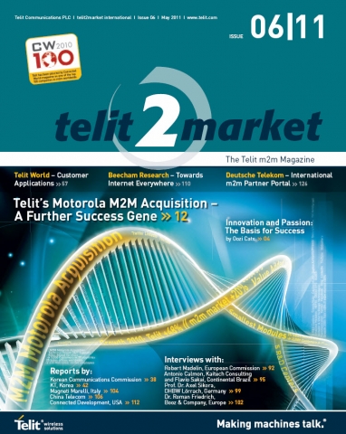 Telit-Kundenmagazin bietet umfassenden Einblick in die M2M-Branche Telit-Kundenmagazin bietet umfassenden Einblick in die M2M-Branche
