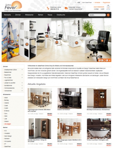Design zum WohnFühlen: SalesFever startet neuen Online-Auftritt Design zum WohnFühlen: SalesFever startet neuen Online-Auftritt