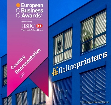 Onlineprinters GmbH für die European Business Awards 2011 nominiert Onlineprinters GmbH für die European Business Awards 2011 nominiert