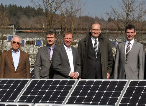 Einweihung der Photovoltaik-Anlage auf GARREIS Firmendach