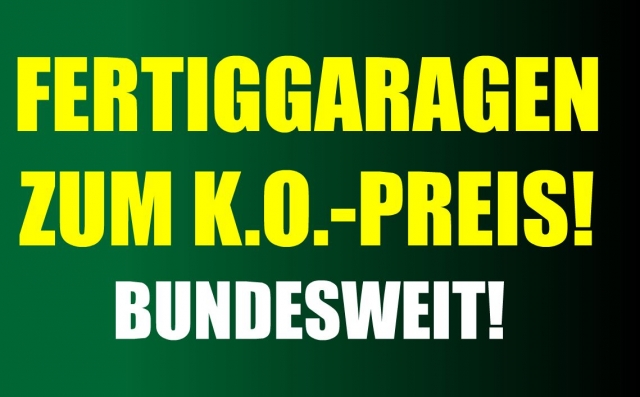 MC-Garagen liefert Fertiggaragen zum K.O.-Preis