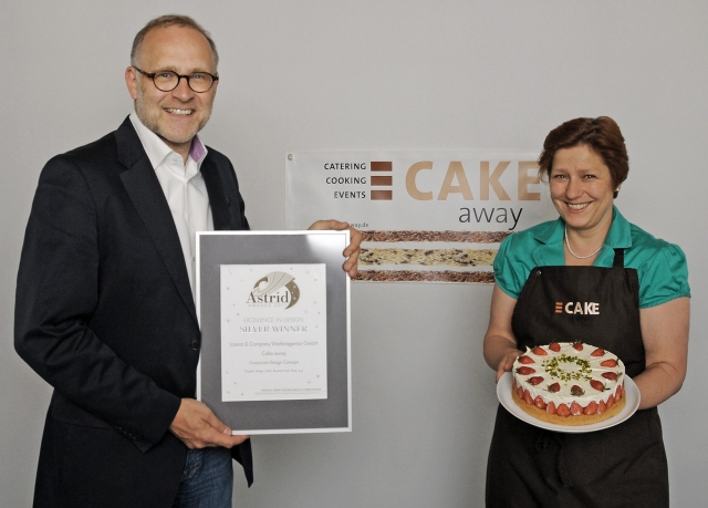 Silber für Cake Away Corporate Design bei ASTRID Awards, New York Silber für Cake Away Corporate Design bei ASTRID Awards, New York