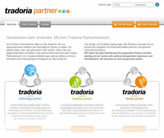 Tradoria bündelt Kompetenzen in neuem Partnernetzwerk Tradoria bündelt Kompetenzen in neuem Partnernetzwerk