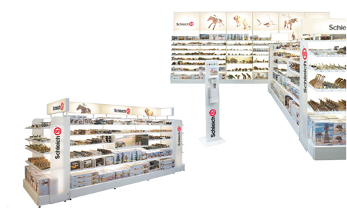 Schleich POS-System von decor metall (Bildquelle: Schleich) Schleich POS-System von decor metall (Bildquelle: Schleich)