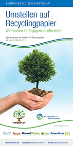 Wir stellen um! Unternehmen sagen ja zu Recyclingpapier
