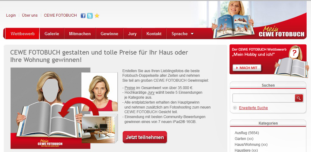 Start des Online-Wettbewerbs Europas beliebtestes Fotobuch. Meins auch. Start des Online-Wettbewerbs Europas beliebtestes Fotobuch. Meins auch.