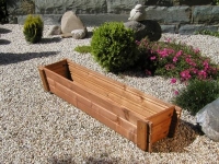 Blumenkasten aus Holz, kastanienbraun, 86cm Blumenkasten aus Holz, kastanienbraun, 86cm