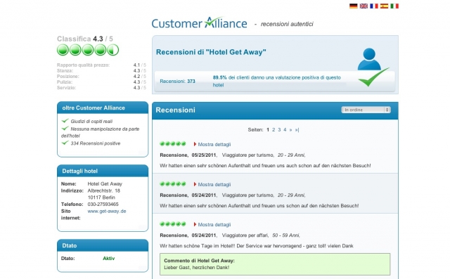 Customer Alliance erweitert Bewertungssystem um weitere Fremdsprachen