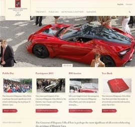Euroweb hat den neuen Internetauftritt des Concorso d’Eleganza Villa d’Este gestaltet