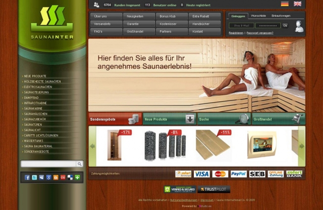 Sauna, Dampfbad und Zubehör - bequem von zu Hause aus bestellen Sauna, Dampfbad und Zubehör - bequem von zu Hause aus bestellen