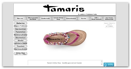 Tamaris Online Shop - Qualität ganz nah am Kunden