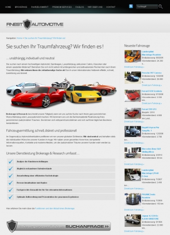 Professionelle Fahrzeugsuche - Car Broker suchen nach automobilen Träumen