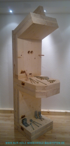 Ein Nur-Holz Massivholzhaus Bausystem vom Zimmerermeister Ein Nur-Holz Massivholzhaus Bausystem vom Zimmerermeister