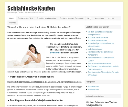 Hilfe bei der Auswahl von Schlafdecken Hilfe bei der Auswahl von Schlafdecken