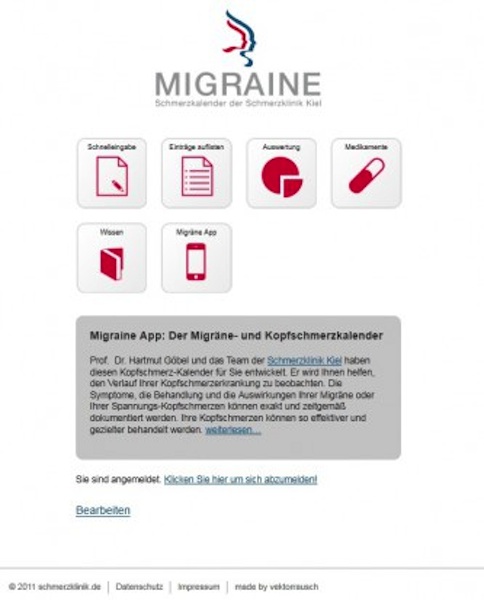 MigraineApp: Der neue online Migränekalender für Browser, iPhone und iPad