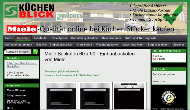 Miele Backöfen online kaufen