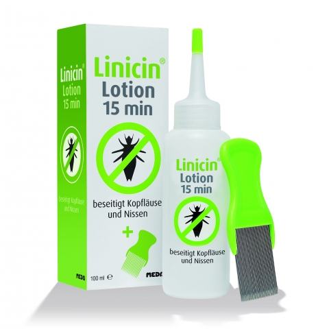 Läusekiller: Linicin® Lotion 15 min Komplettset inklusive Metallkamm Läusekiller: Linicin® Lotion 15 min Komplettset inklusive Metallkamm