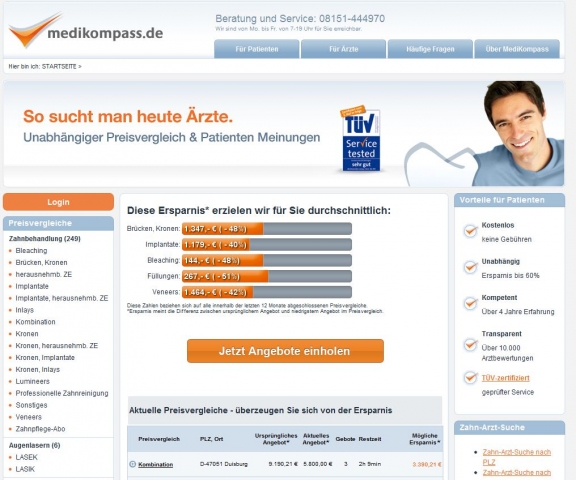 Medizinische Vergleichsportale schaffen mehr Qualität und Preistransparenz im Gesundheitsmarkt