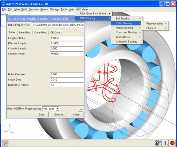 MSC Software präsentiert mit Adams/Bearing Advanced Technology (AT) ein anwenderfreundliches Softwar MSC Software präsentiert mit Adams/Bearing Advanced Technology (AT) ein anwenderfreundliches Softwar