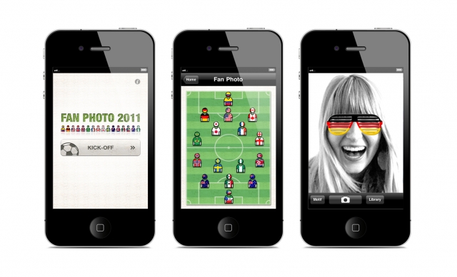 Fan-Foto-App für das iPhone zur Fußball-Weltmeisterschaft 2011