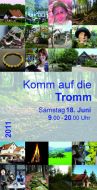 Foto: Einladungskarte zum Bergfest „Komm auf die Tromm“ Foto: Einladungskarte zum Bergfest „Komm auf die Tromm“