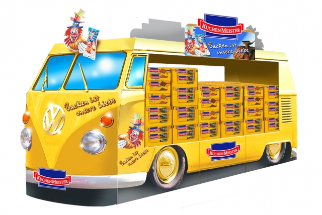 Erlebnisdisplay für Kuchenmeister von SCA Packaging Deutschland Erlebnisdisplay für Kuchenmeister von SCA Packaging Deutschland