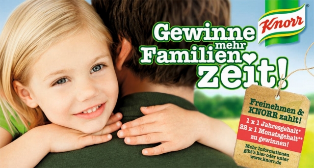 Mehr Zeit für die Familie - Knorr verschenkt ein Jahres- und 22 Monatsgehälter