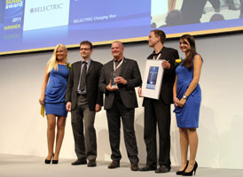 Bildunterschrift 01: BELECTRIC Drive erhält den Intersolar Award 2011 Bildunterschrift 01: BELECTRIC Drive erhält den Intersolar Award 2011