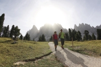 Wanderer vor Geisler-Panorama - © SMG Alessandro Trovati (Eisacktal)