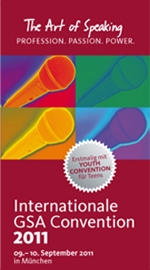 Jetzt noch den Frühbucherrabatt für die 6. Internationale Convention der German Speakers Association Jetzt noch den Frühbucherrabatt für die 6. Internationale Convention der German Speakers Association