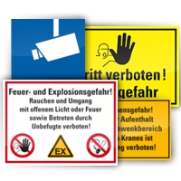 Hinweisschilder sorgen für mehr Sicherheit am Arbeitsplatz Hinweisschilder sorgen für mehr Sicherheit am Arbeitsplatz