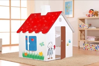 SCA Packaging Deutschland entwickelt attraktives und robustes Spielhaus für Kinder