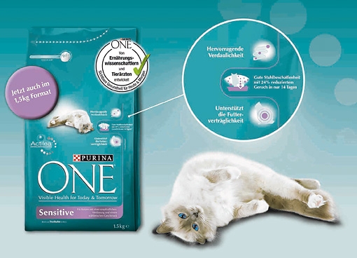 Purina ONE Sensitive ab sofort im praktischen 1,5 kg Vorratsformat Purina ONE Sensitive ab sofort im praktischen 1,5 kg Vorratsformat