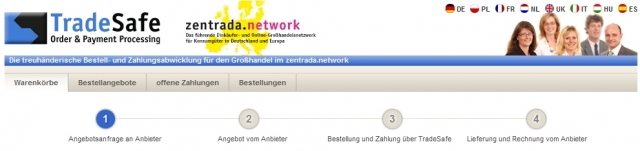 zentrada.network bietet Käuferschutz-System für den Online-Großhandelseinkauf zentrada.network bietet Käuferschutz-System für den Online-Großhandelseinkauf